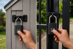Smart Fingerprint Padlock Waterproof Fingerprint Keyless Door Lock Type C Rechargeable